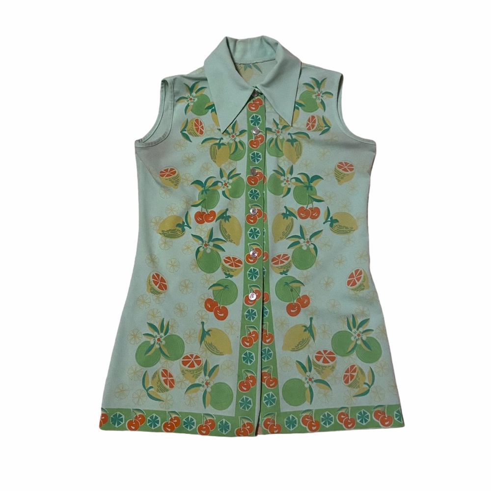 Vintage citrus blouse
